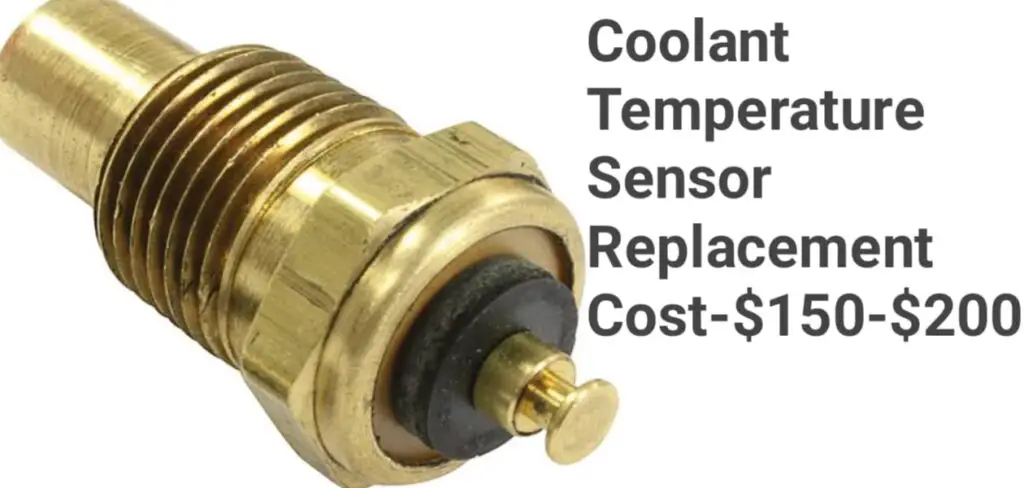 Coolant Temperature Sensor replacement cost